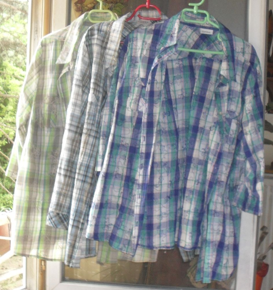 Lot de 3 chemises d'�t� imprim�es T52/54
Canda de C&A.
35 Montreuil (93)