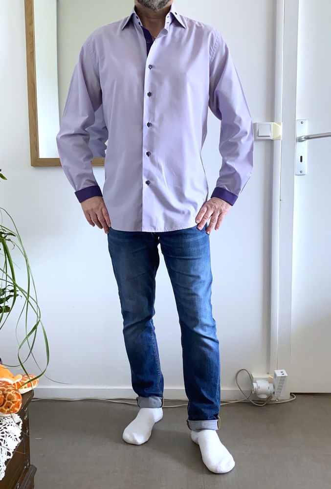 Lot de 4 chemises unies pour homme. Taille L 15 Nantes (44)