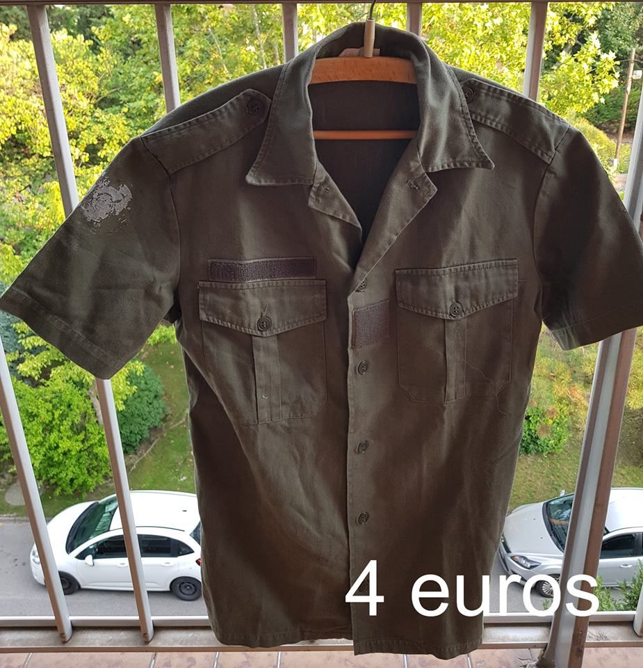 Chemisette militaire F1 VA OM de taille 37-38 mili ayant ser 4 Marseille 9 (13)