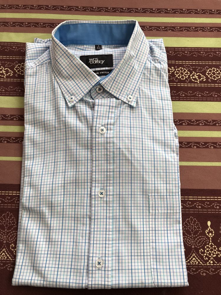 Chemisette petits carreaux bleue Yves Dorsey 10 Sainte-Genevi�ve (60)