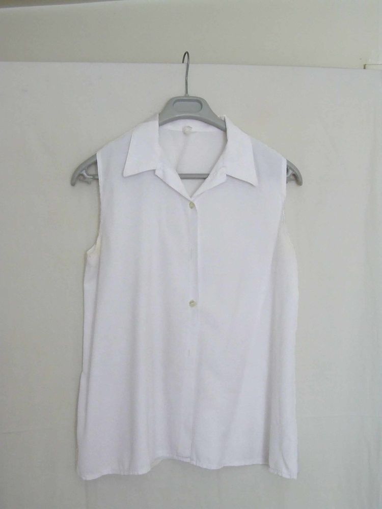 Chemisier blouse, Blanc, T. 42, TBE 5 Bagnolet (93)