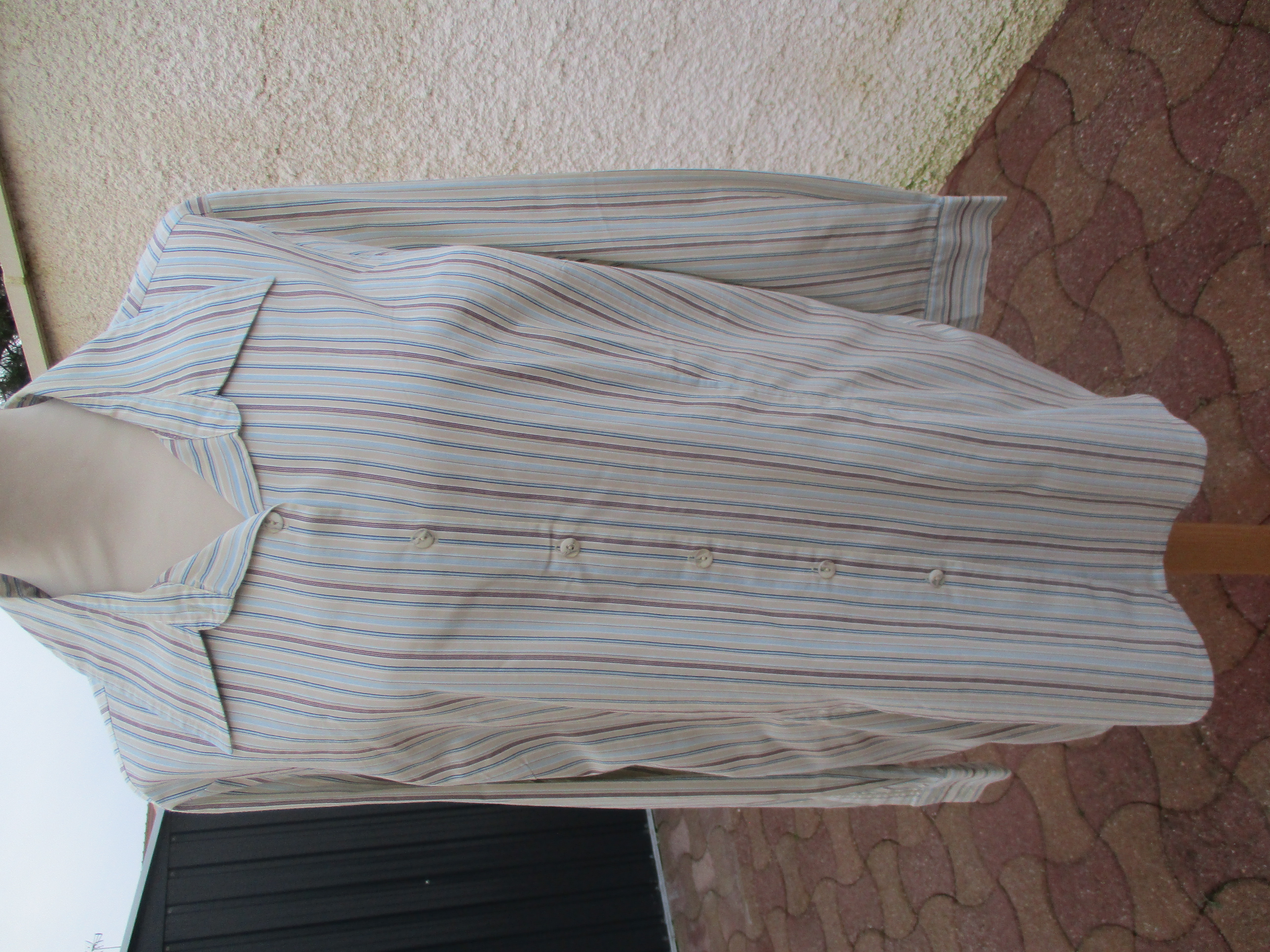 Chemisier � Manches Longues Imprim�  Rayures  : Taille 46/48 3 La Fert�-Alais (91)