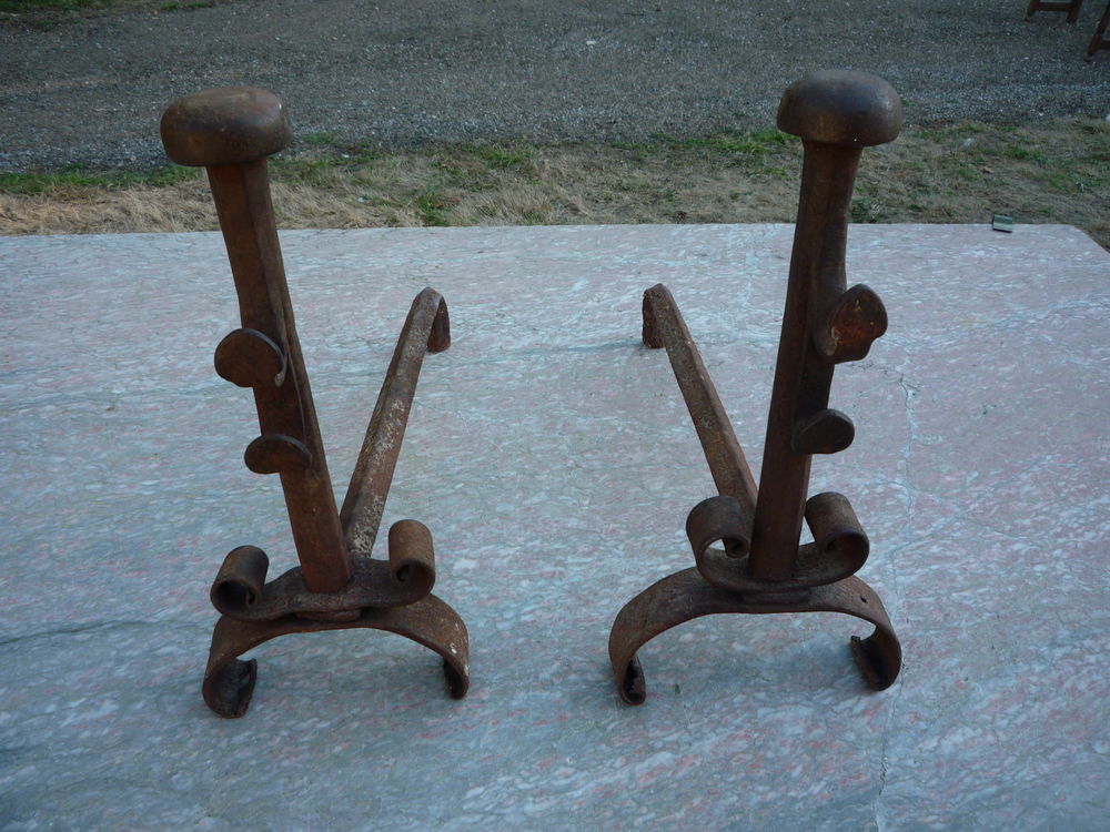 Chenets ancien fer forg� 35 Castres (81)