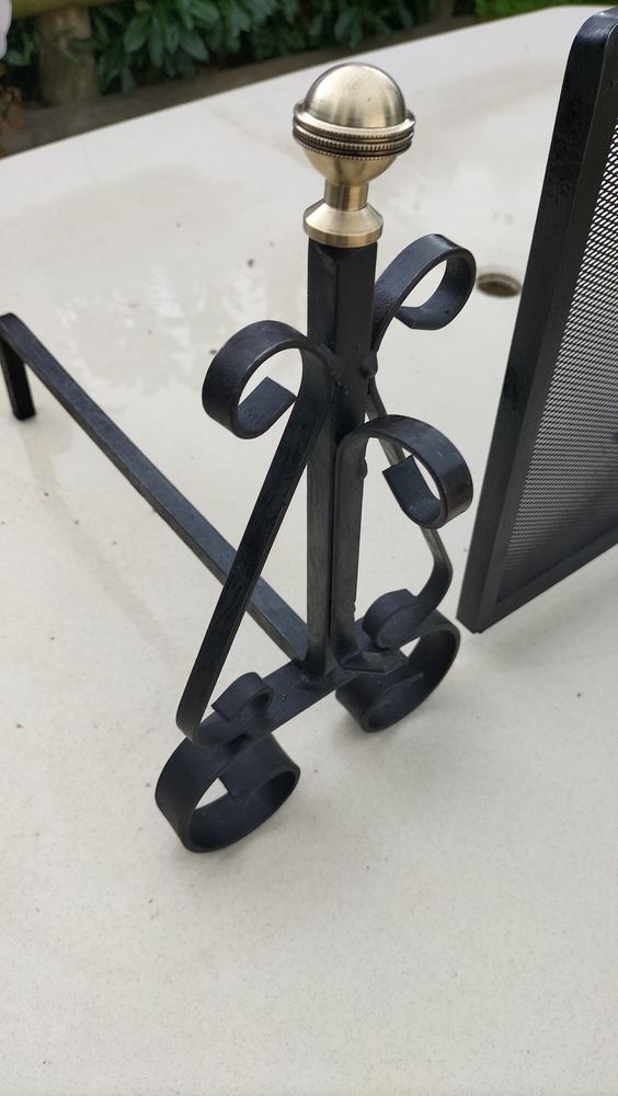 Chenets + grille de protection 30 Le Gu�-de-la-Cha�ne (61)