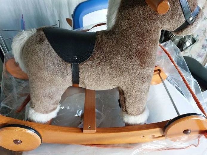 CHEVAL  bois et fourrure 50 Amb�s (33)