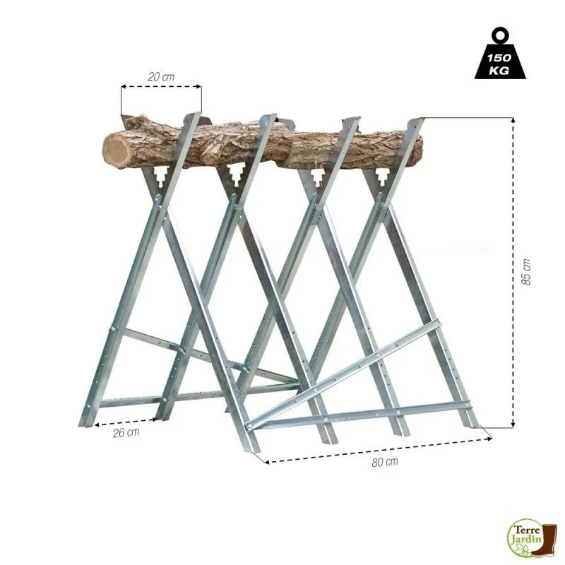 Chevalet de sciage pliable 35 Reynel (52)