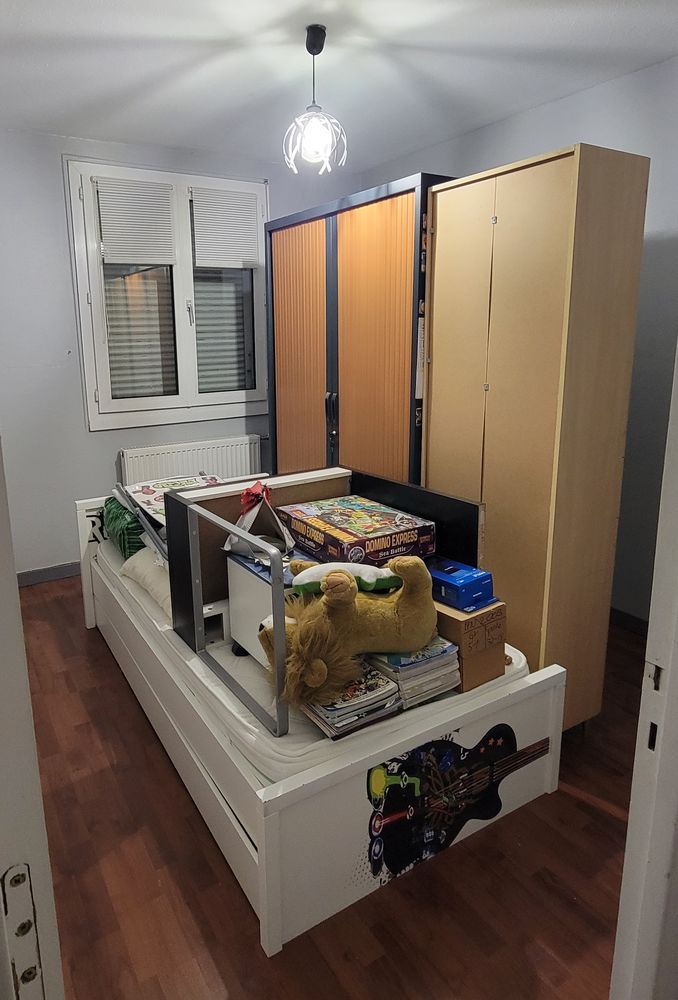 Lit et chevet enfant ROCK 90 x 190 en bois 200 Haguenau (67)