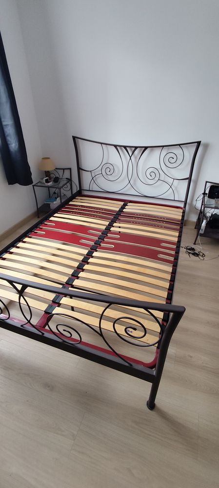 LIT ET CHEVET FER FORGE 90 Fontaine (38)