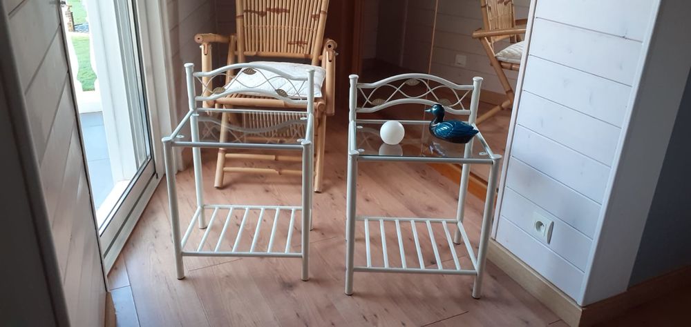 Chevets en fer forg� blanc 20 Chavagnes-en-Paillers (85)