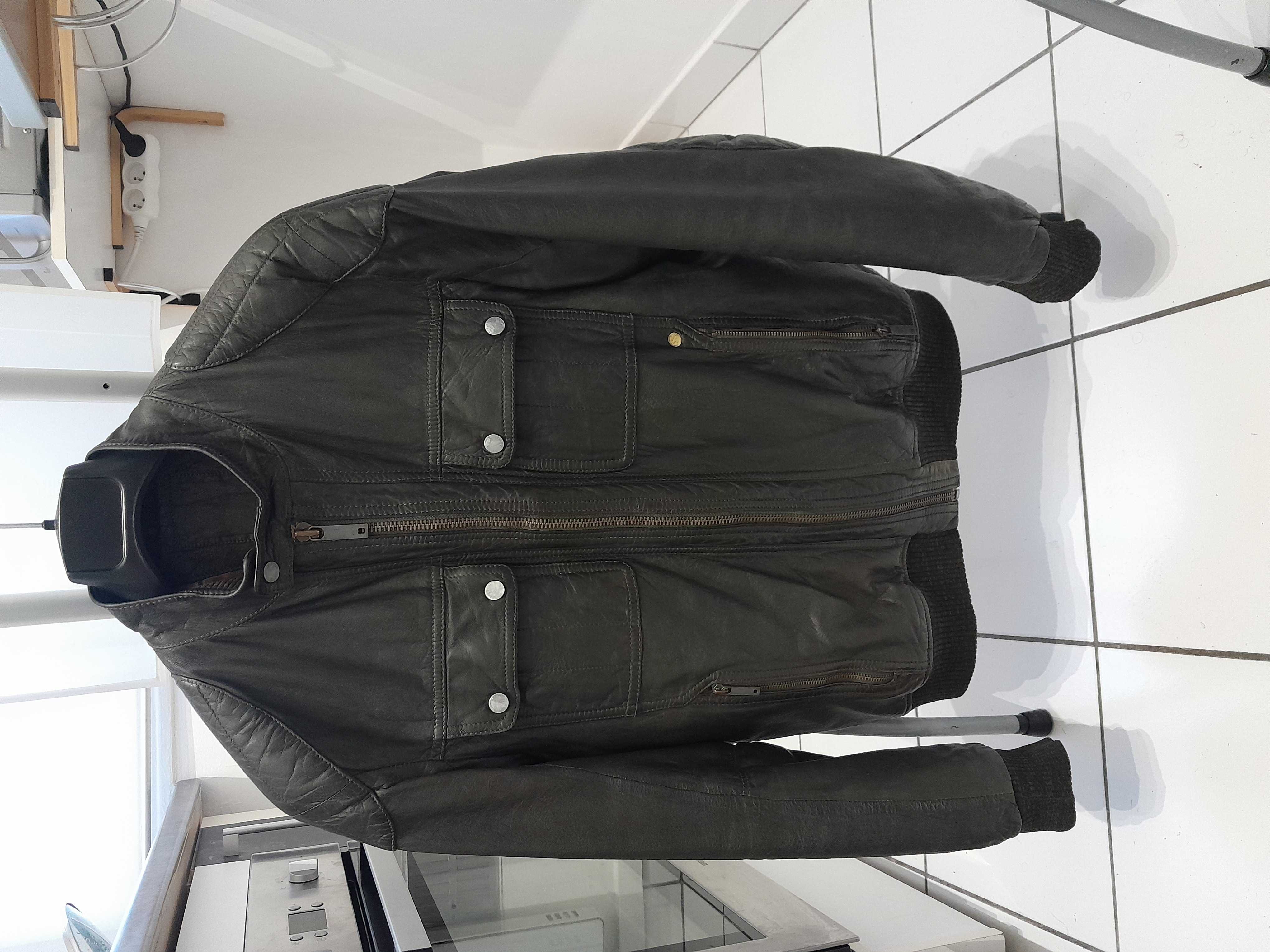 chevignon cuir kaki 70 Sceaux (92)