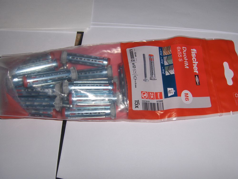 15 Chevilles DuoHM (Molly) 6x55 pour corps
creux avec vis P 10 Sauchy-Cauchy (62)