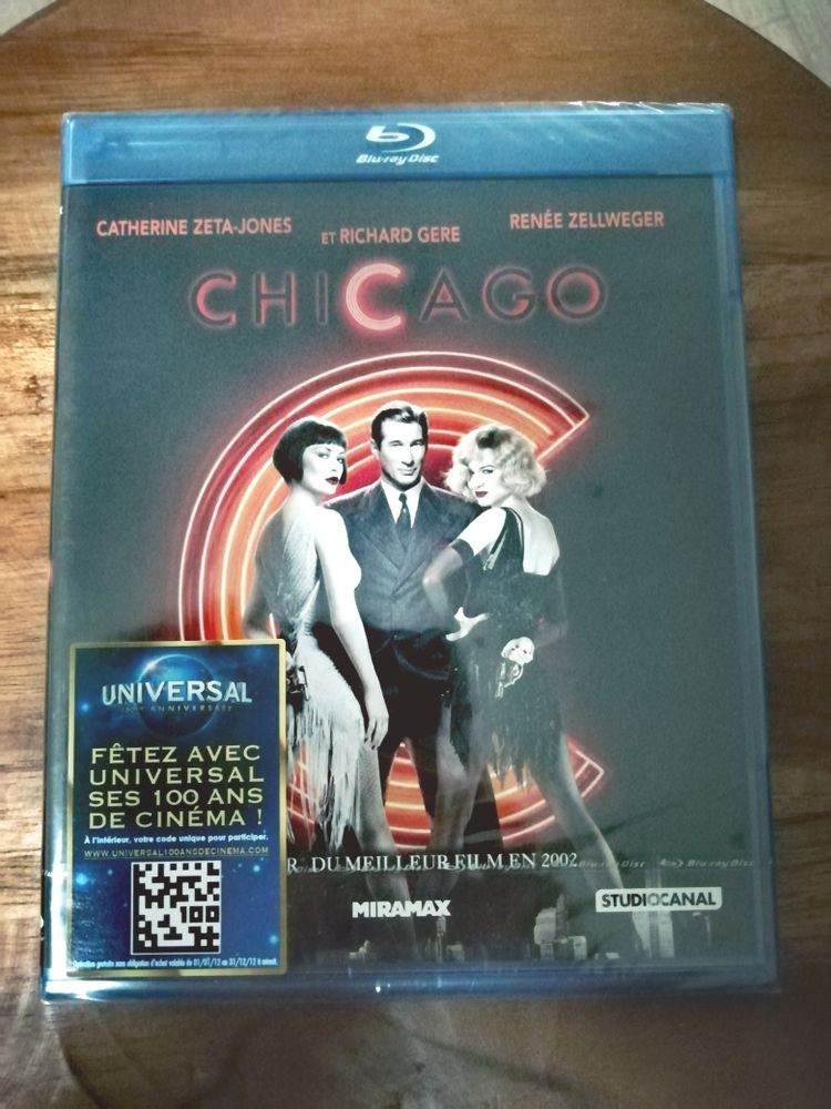 Chicago Blu-ray Richard Gere Catherine Zeta Jones Ren�e Zellweger Neuf 25 Le Plessis-Bouchard (95)
