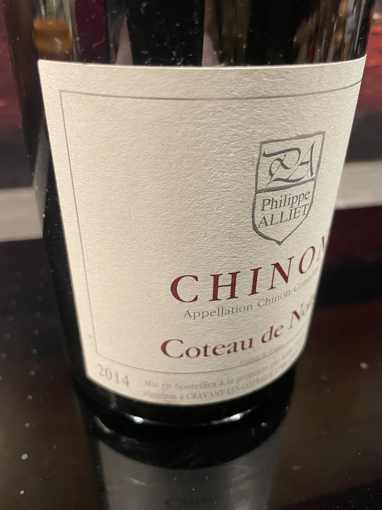 1 Bt CHINON Coteau de Noir� 2014 Philippe ALLIET 54 Vigneux-sur-Seine (91)