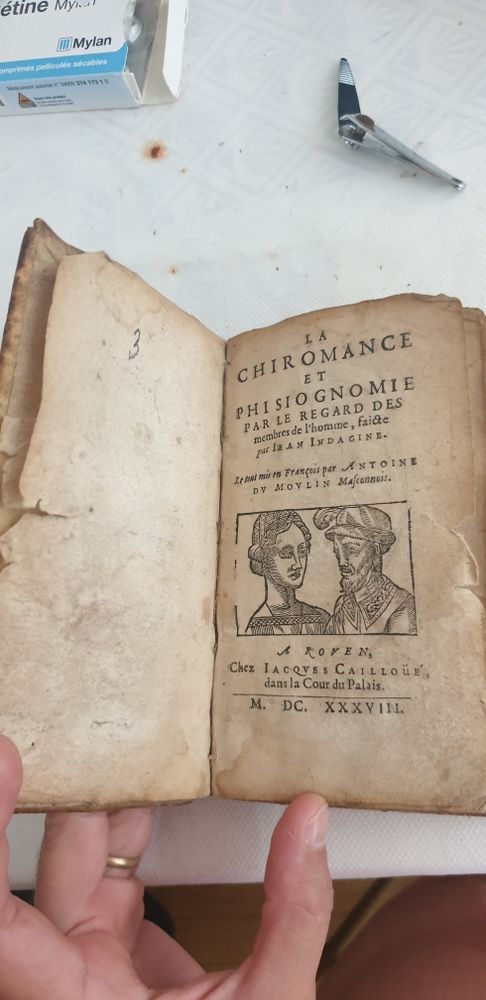 la chiromance,phisiognomie par le regard des membres de l'homme. jean Indagine 500 Saint-Fargeau-Ponthierry (77)