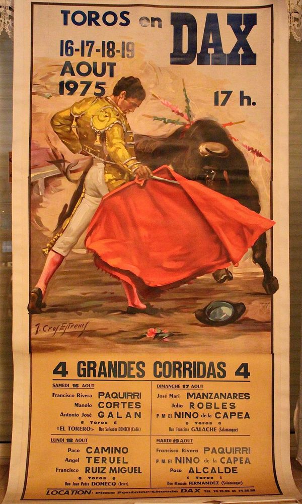 CHOIX  IMPORTANT  D' AFFICHES DE  CORRIDA  ET  FERIA . 1 Anglet (64)
