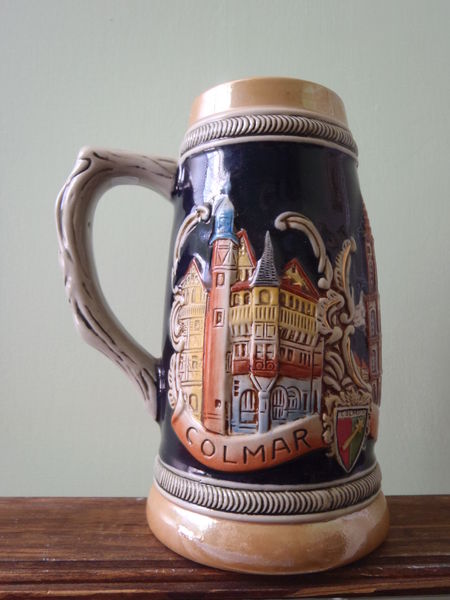 CHOPE A BIERE ( EMAILLE POLYCHROME ) 20 Limoges (87)
