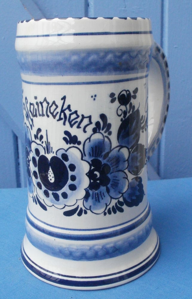 Chope � bi�re Heineken (Blue Delf) 7 Montauban (82)