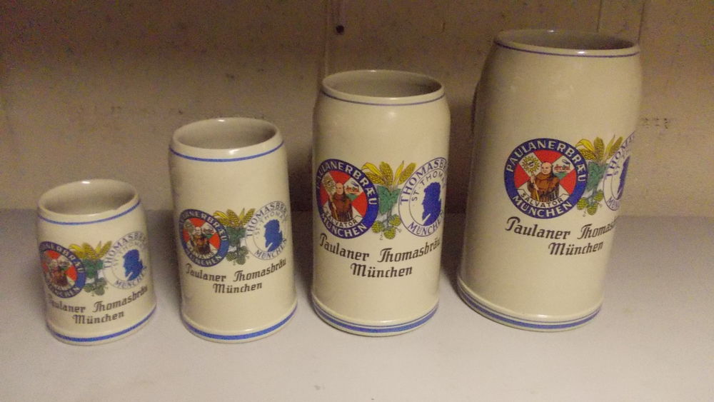 4 chopes Paulaner Thomasbr�u Munchen 110 Thiais (94)