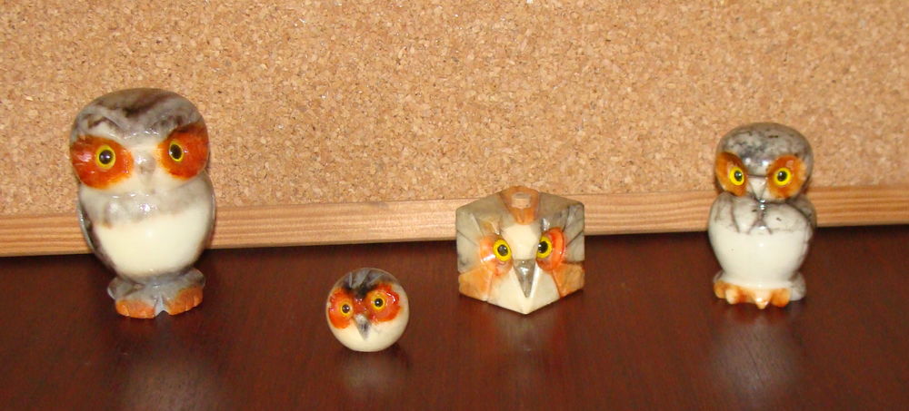 Chouettes en pierre alb�tre 1 Antony (92)