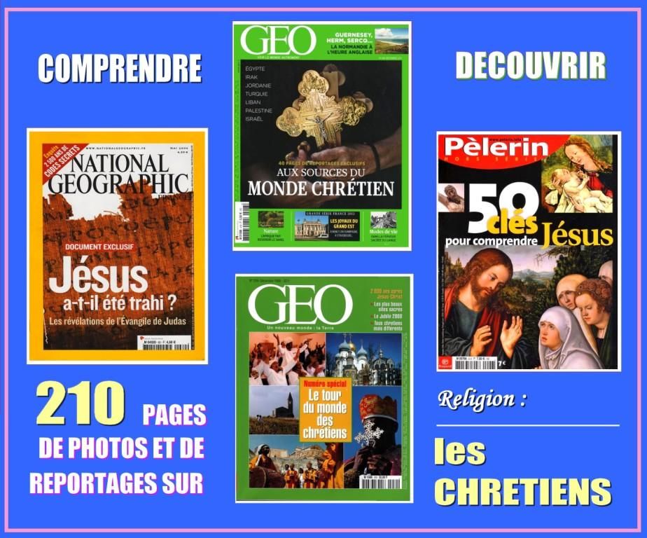 LES CHRETIENS - g�o - RELIGION / prixportcompris 17 Strasbourg (67)