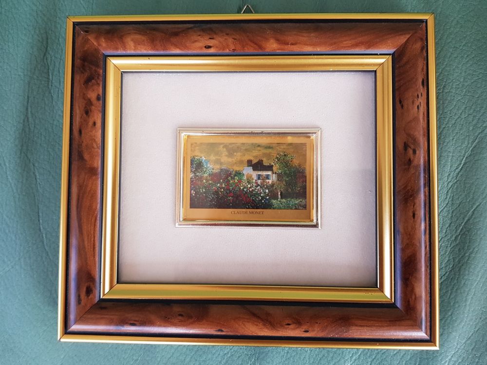 CHROMOLITHOGRAPHIE  LE JARDIN DE L'ARTISTE   DE CLAUDE MONET 10 Antibes (06)