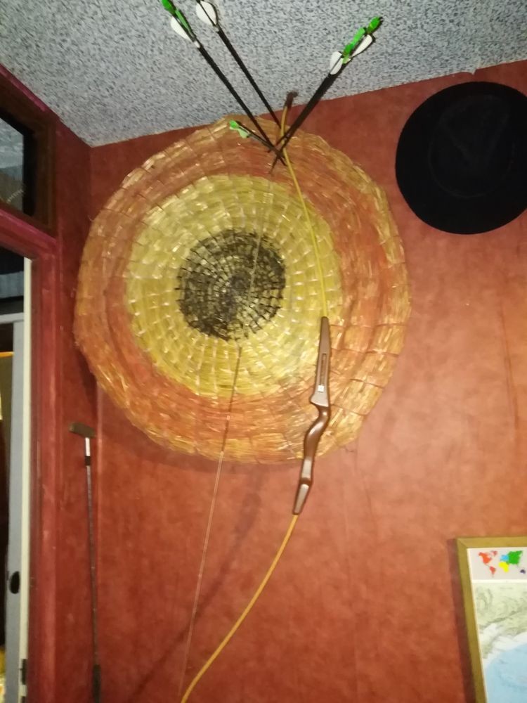 cible de tir a l'arc+arc+fleches 30 Mirville (76)