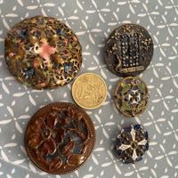 lot, cinq boutons ancien 50 La Suze-sur-Sarthe (72)