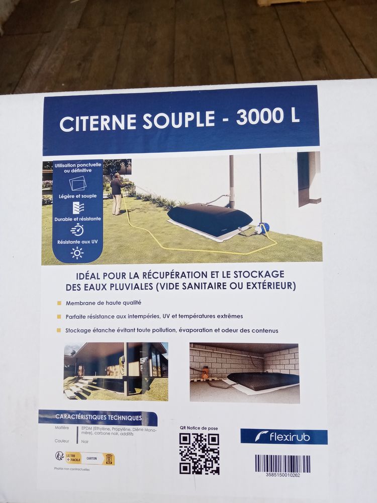 citerne souple , r�serve d'eau pour jardin .. 200 Corgnac-sur-l'Isle (24)