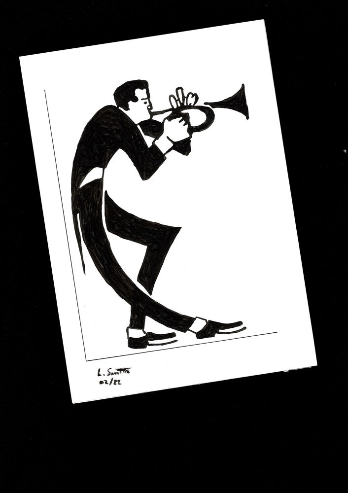 Clarinettiste: A4 Peinture Moderniste D�corative 5 Portugal