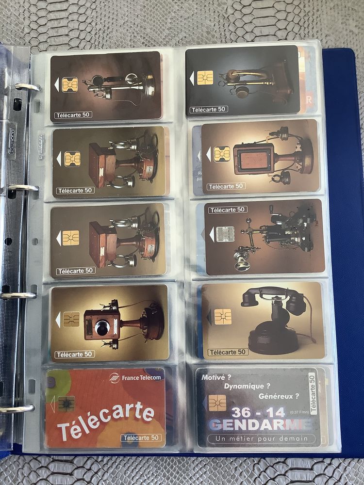 Classeur contenant environ 190 cartes t�l�phoniques 0 Pargny-sur-Saulx (51)