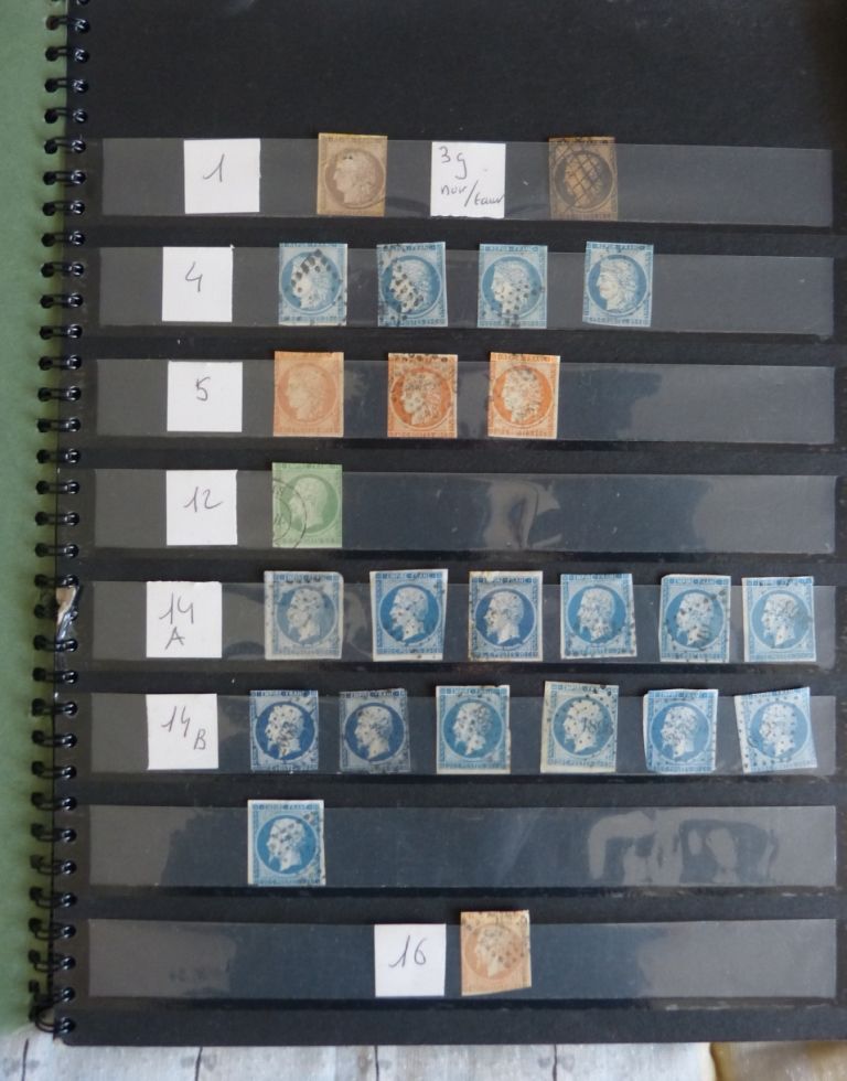 Classeurs de 12 pages timbres fr classiques 395 Raismes (59)