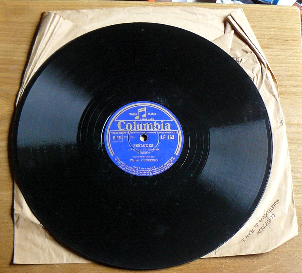 Claude DEBUSSY : Pr�ludes - Jardins sous la pluie - 78T 12 Argenteuil (95)