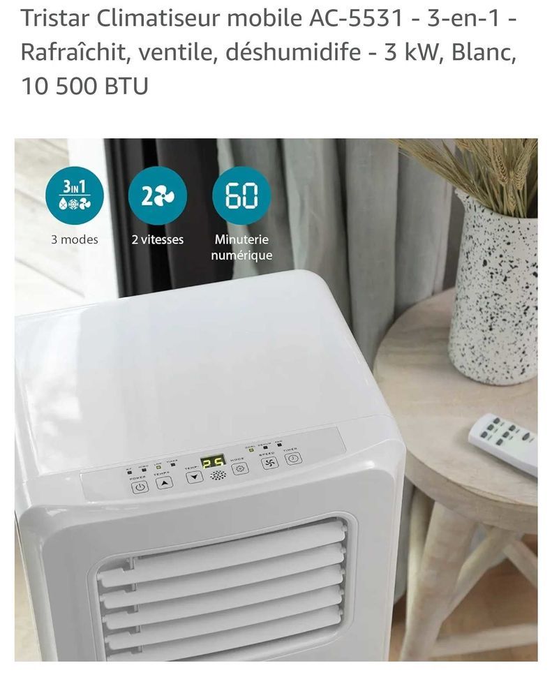 Climatiseur Ventilateur D�shumidificateur mobile 390 Aigueperse (63)