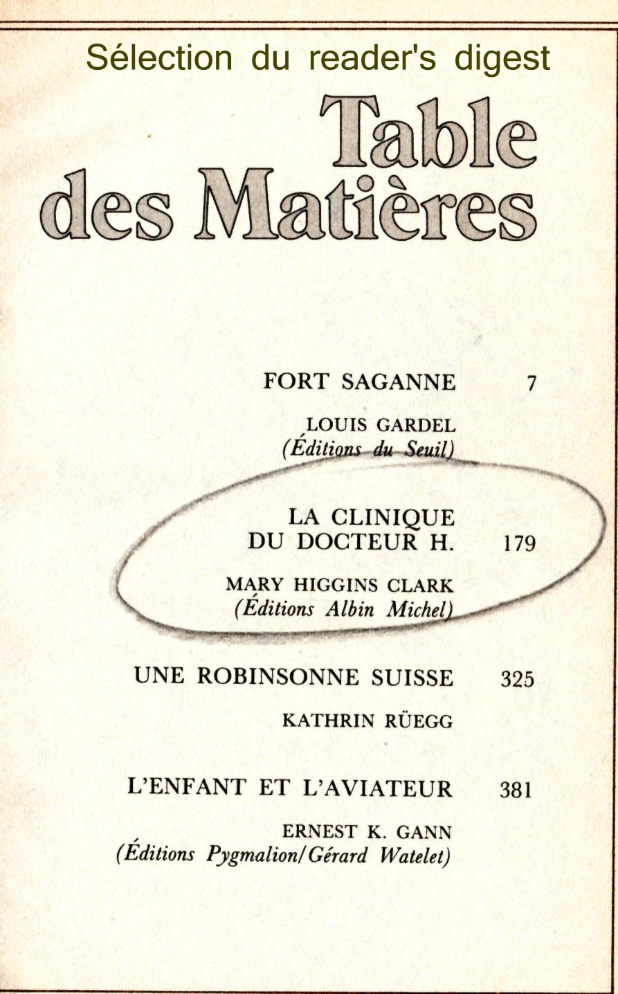 La clinique du docteur H. :  CLARK : LIVRE+DVD 5 Pontoise (95)