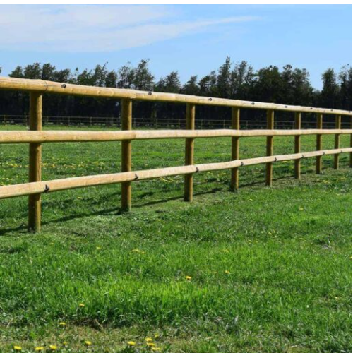 Cl�ture en bois pour chevaux 62 ml. Prix march� 1922 � 1400 Vauban (71)