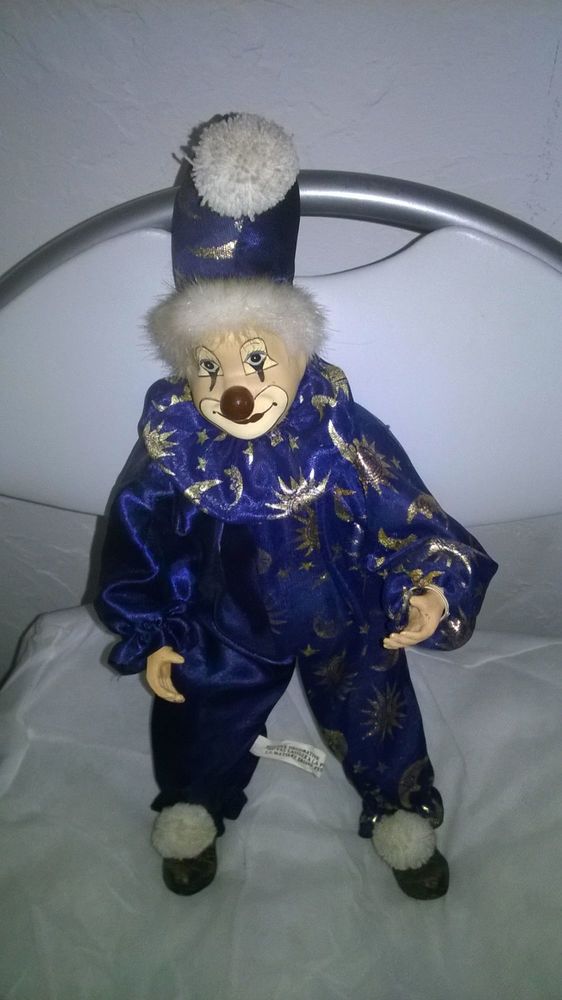 Clown bleu articule
Excellent etat
C�ramique
41 cm de hau 8 Talange (57)