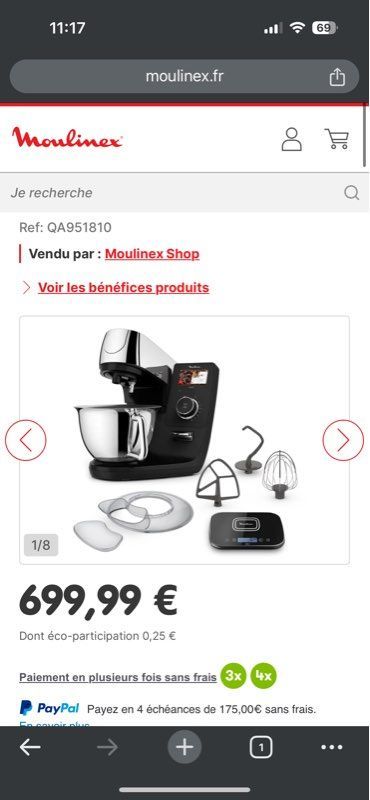 Coach robot p�tissier Moulinex 350 Paris 18 (75)