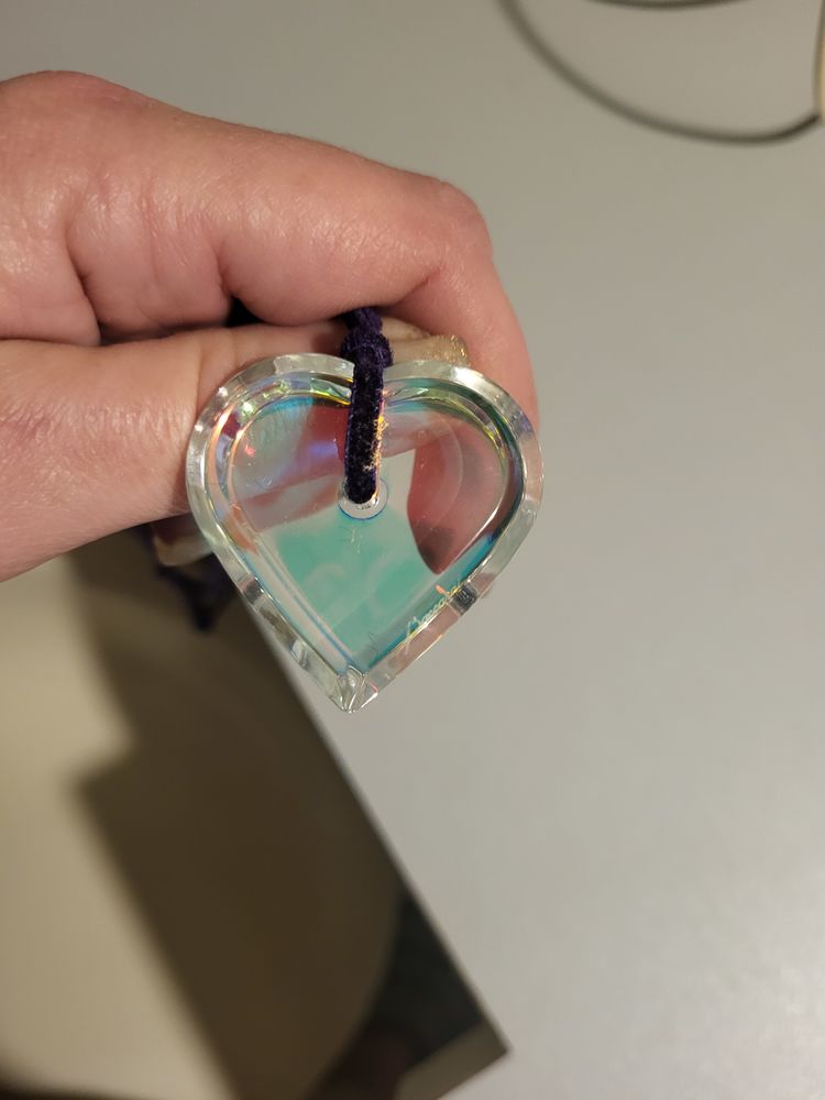 Coeur en cristal de baccarat estampill� 50 Ancerviller (54)