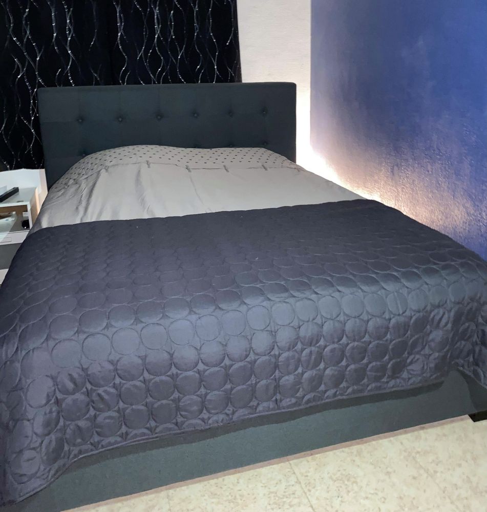 Lit coffre 160x200 GRIS FONC� 300 Maisons-Laffitte (78)