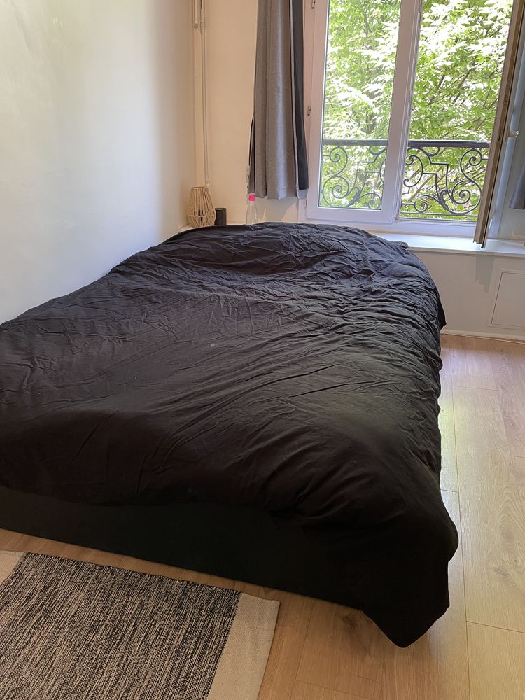 Lit coffre noir 180 Paris 10 (75)