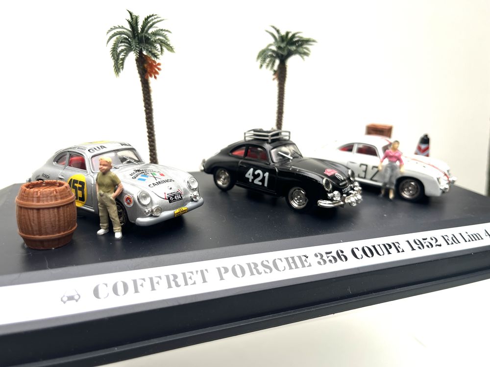 Coffret avec trois Porsche 356 Coup� 1952 en �dition limit�e 69 Meyrannes (30)