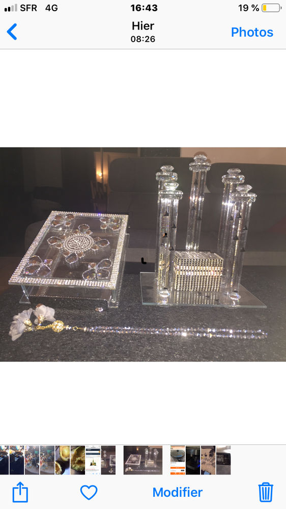  Coffret coran support chrome et Kaaba sur socle 0 Aubagne (13)
