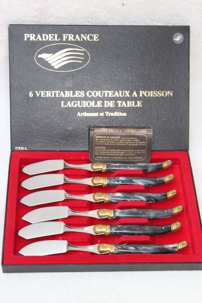 Coffret de 6 couteaux � poisson Laguiole 19 Montigny-Lencoup (77)
