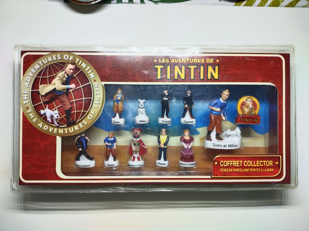 coffret de11 f�ves de tintin en porcelaine . 30 Dolus-d'Ol�ron (17)