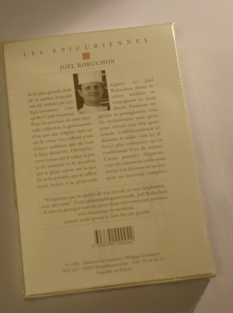 Coffret - Les Epicuriennes - Joel Robuchon - 1993 10 Roissy-en-Brie (77)