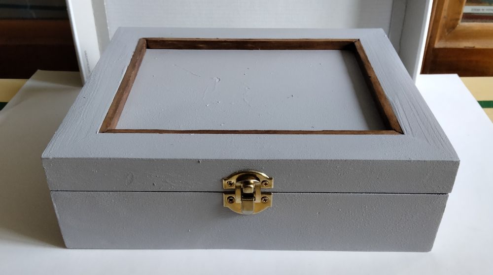 Coffret gris en bois. 15 Vierzon (18)