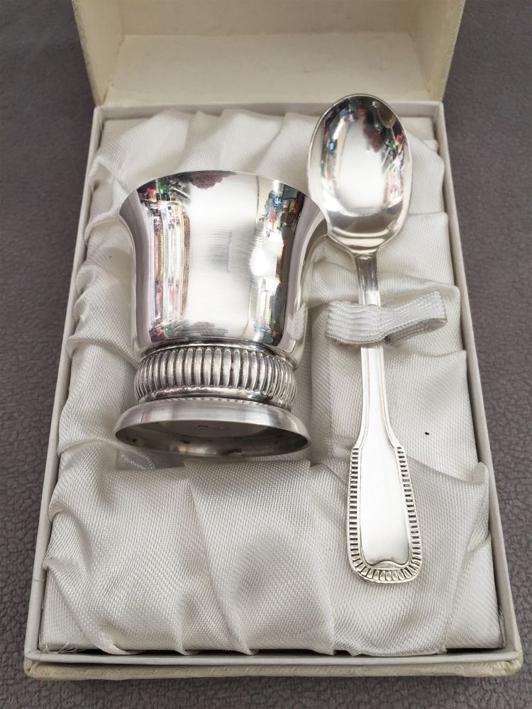 COFFRET ORF�VRERIE FRANCIA PARIS NAISSANCE BAPT�ME ARGENT 59 Marseille 11 (13)