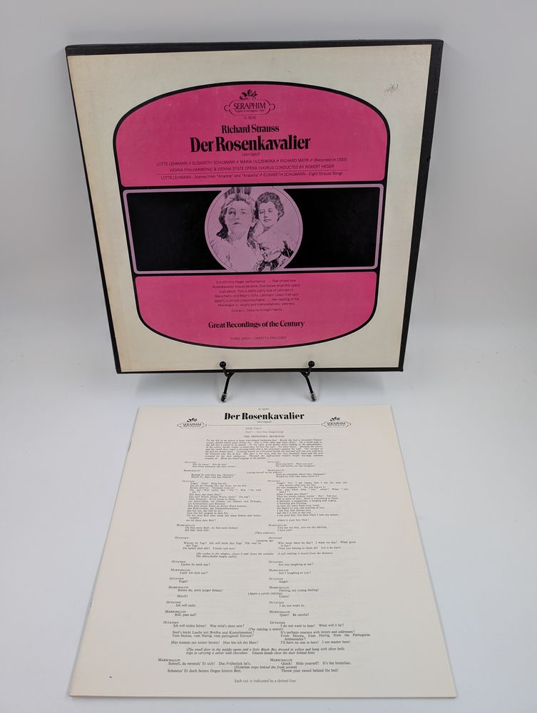 Coffret Vinyle 33 tours Richard Strauss : Der Rosenkavalier  7 Vulbens (74)