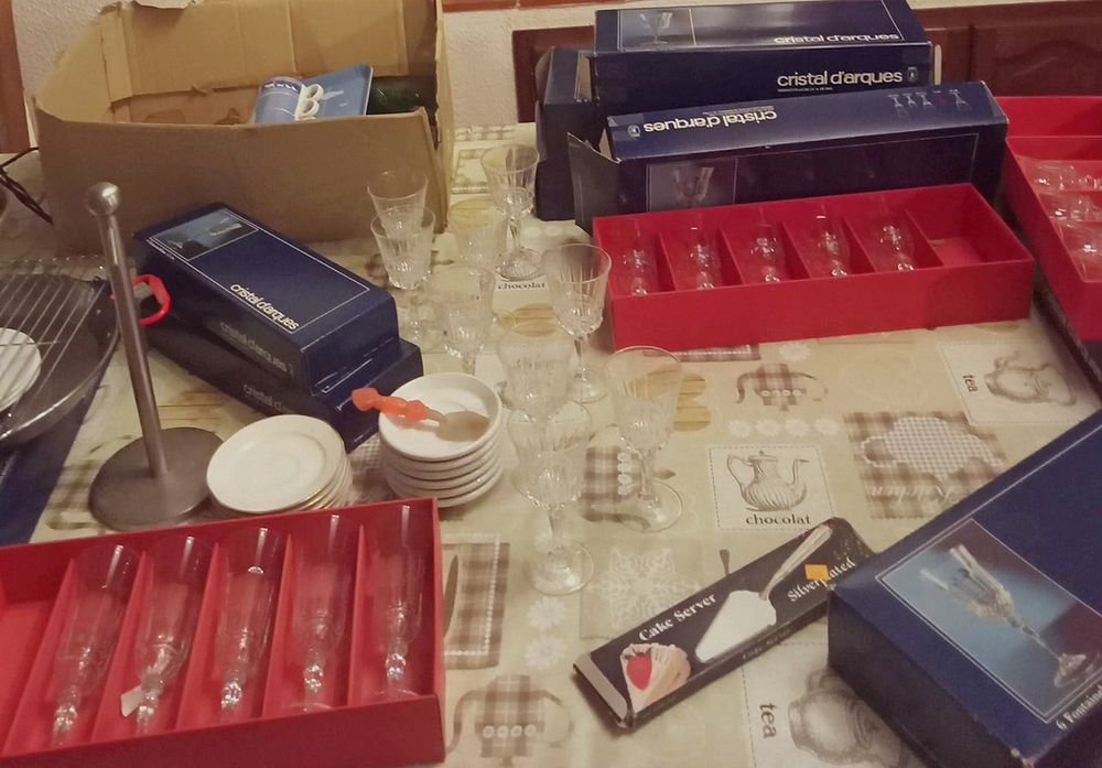 Coffrets de verres  FONTAINEBLEAU  Cristal d'Arques 0 Fa (11)