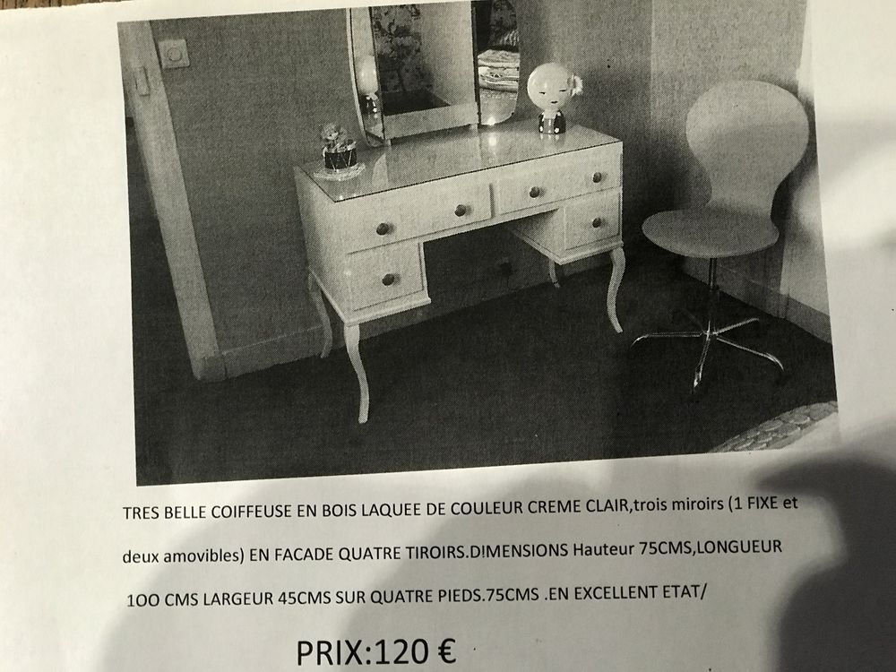 Coiffeuse vintage 1975 120 Montlignon (95)